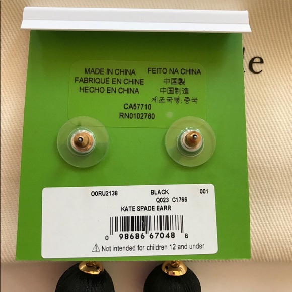 Kate Spade Linear Graduated Ball Earrings - Picture 3 of 4